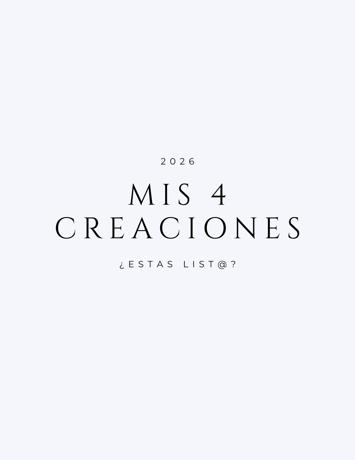 EBOOK: MIS 4 CREACIONES
